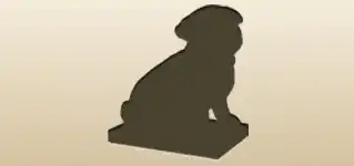 Dog silhouette