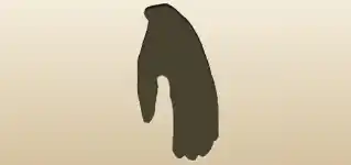 Glove silhouette