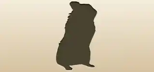 Hamster silhouette