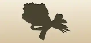 Forget-me-nots silhouette