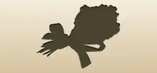 Forget-me-nots silhouette