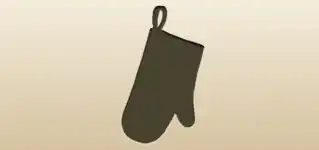 Oven Mitt silhouette