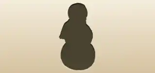 Snowman silhouette