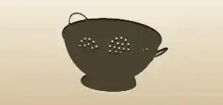 Colander silhouette