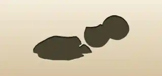 Eggs silhouette