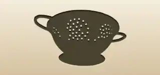 Colander silhouette