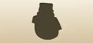 Snowman silhouette