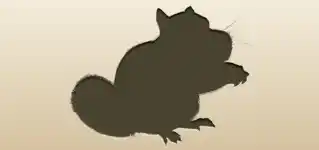 Chipmunk silhouette