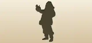 Santa silhouette