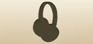 Fur Earmuffs silhouette