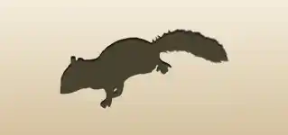 Chipmunk silhouette