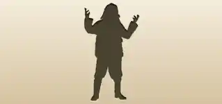 Santa silhouette