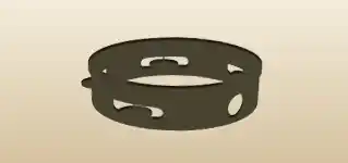 Tambourine silhouette