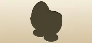 Eggs silhouette