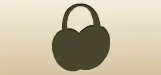 Fur Earmuffs silhouette