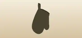 Oven Mitt silhouette