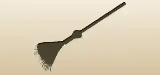 Broom silhouette