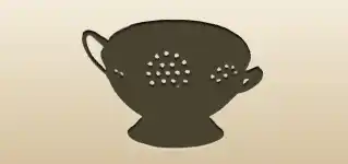 Colander silhouette