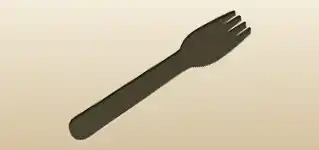 Fork silhouette