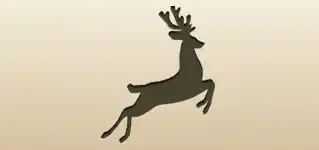 Reindeer silhouette