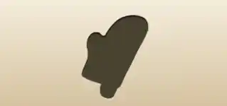 Oven Mitt silhouette