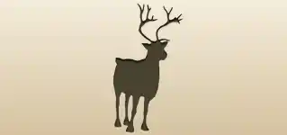 Reindeer silhouette