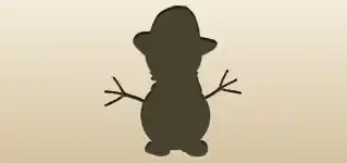 Snowman silhouette