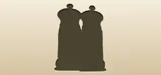 Salt and Pepper Shakers silhouette
