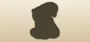 Bear silhouette