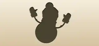 Snowman silhouette