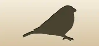Bullfinch silhouette