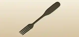 Fork silhouette
