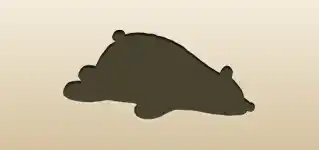 Bear silhouette