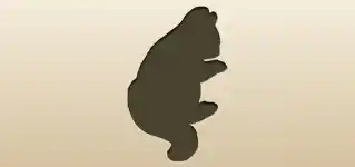 Chipmunk silhouette