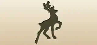Reindeer silhouette