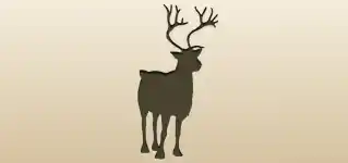 Reindeer silhouette
