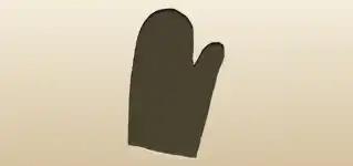 Oven Mitt silhouette