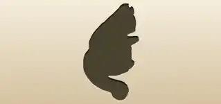 Chipmunk silhouette