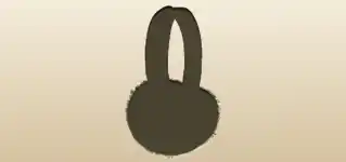 Fur Earmuffs silhouette