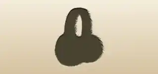 Fur Earmuffs silhouette