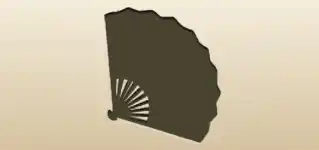 Hand Fan silhouette