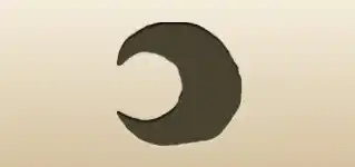 Crescent Moon silhouette