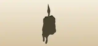 Candle silhouette