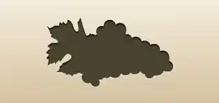 Grapes silhouette