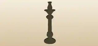 Candlestick silhouette