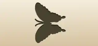 Butterfly silhouette