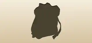 Sack of salt silhouette