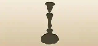 Candlestick silhouette