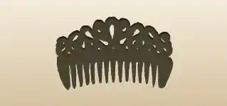 Decorative Comb silhouette