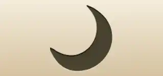 Crescent Moon silhouette